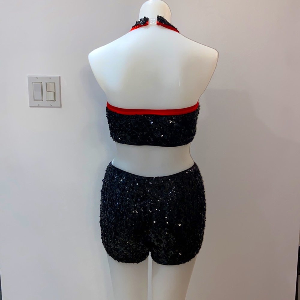 Black & Red Sequin Set - Picture 6 of 10